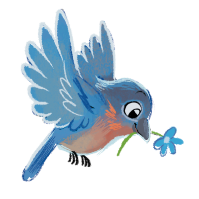 BlueBird_birdflower
